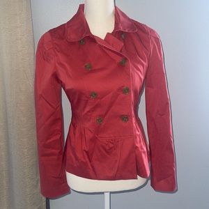 Elle coral color light weight jacket size xs
